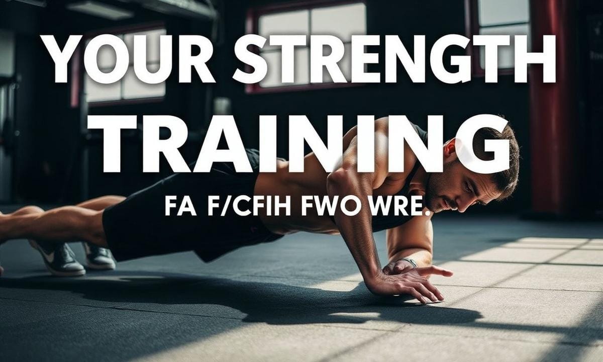 Man doing a plank exercise demonstrating core strength