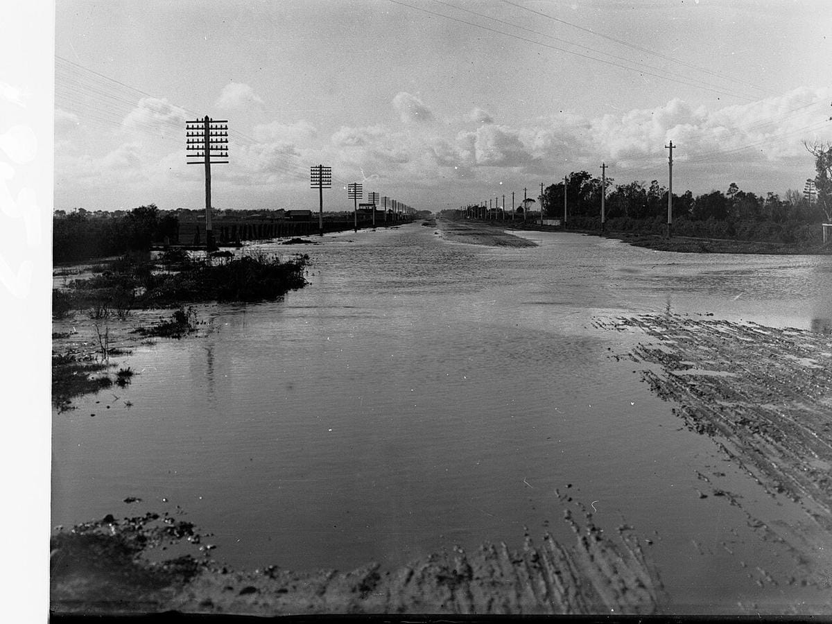 Flooded street in Maharashtra after heavy rains