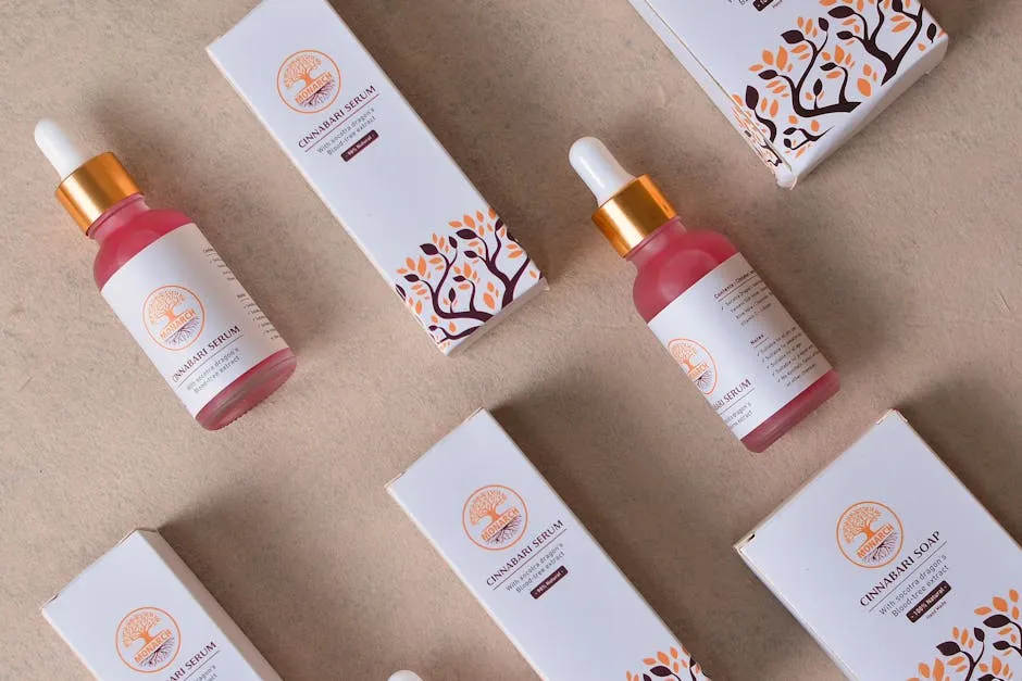 Skincare routine products for oily and dry skin types