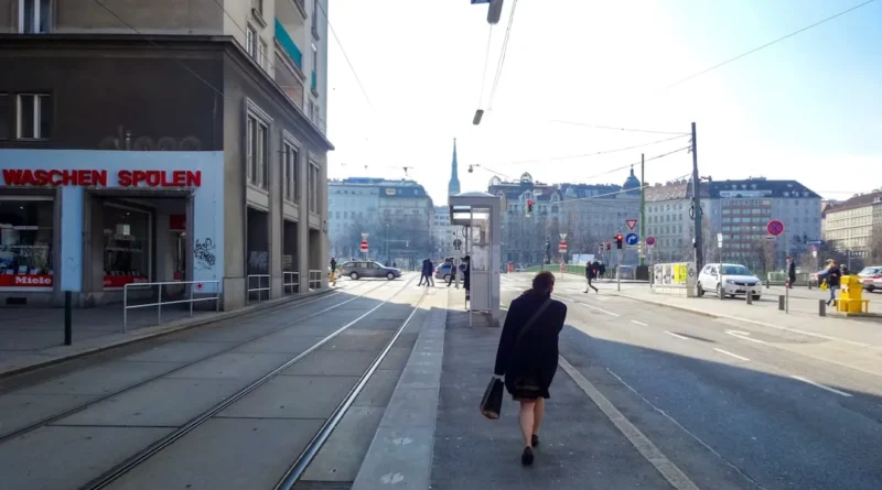 Solo female traveler exploring a new city