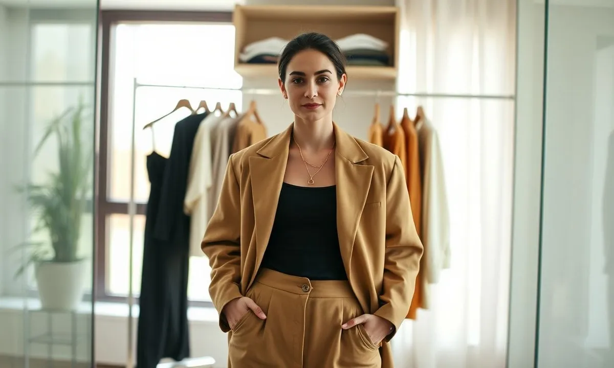 Minimalist wardrobe with versatile clothing pieces