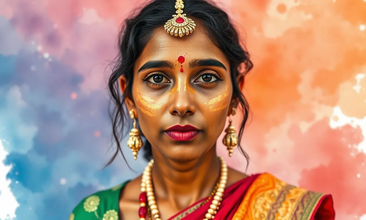 Indian art portrait photography capturing vibrant colors and textures
