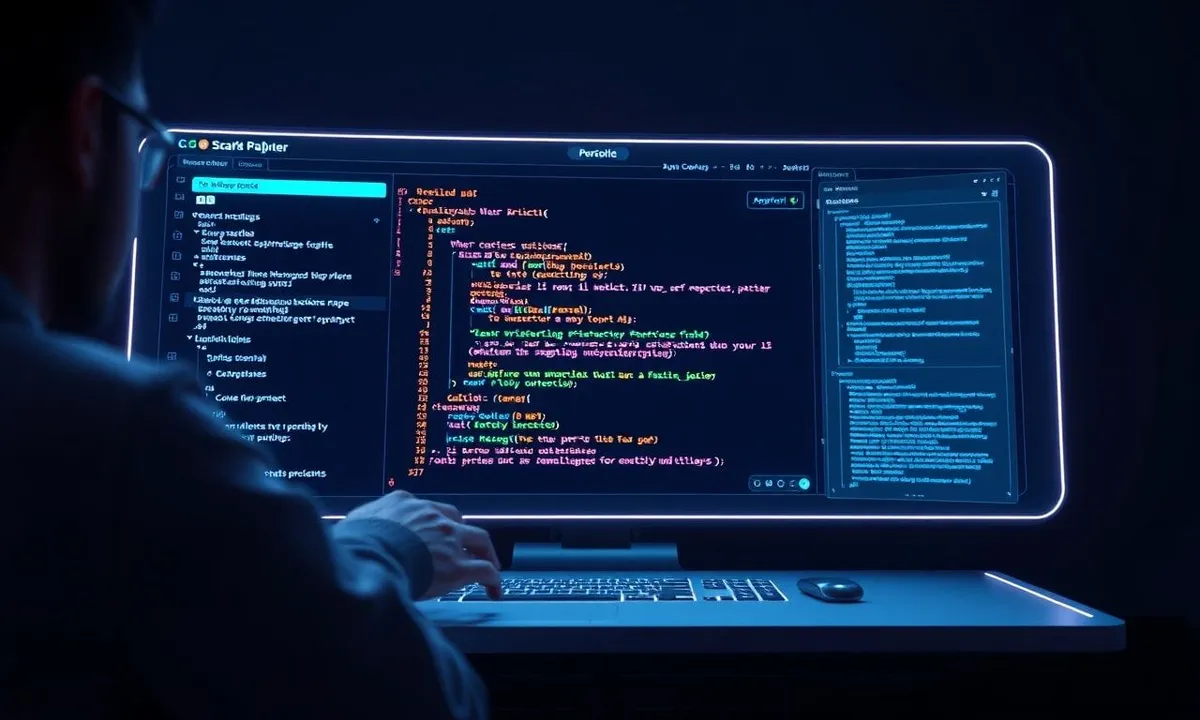 Interactive coding platform showing project progress