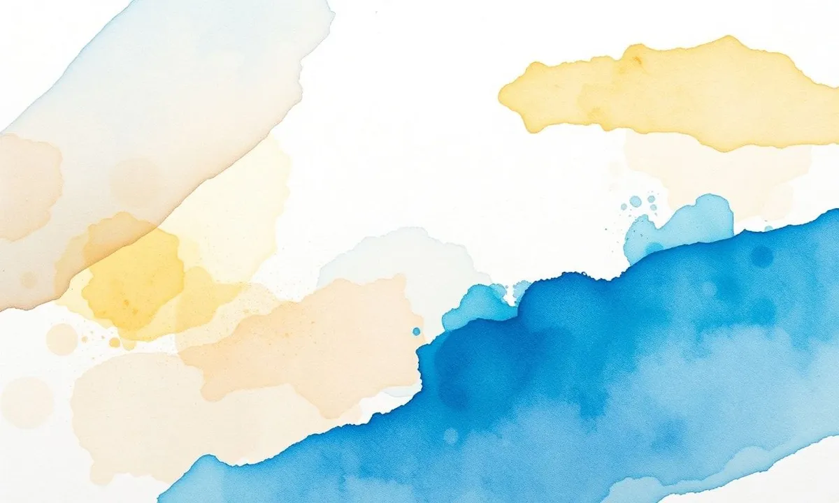 Watercolor painting calming brush strokes on textured paper