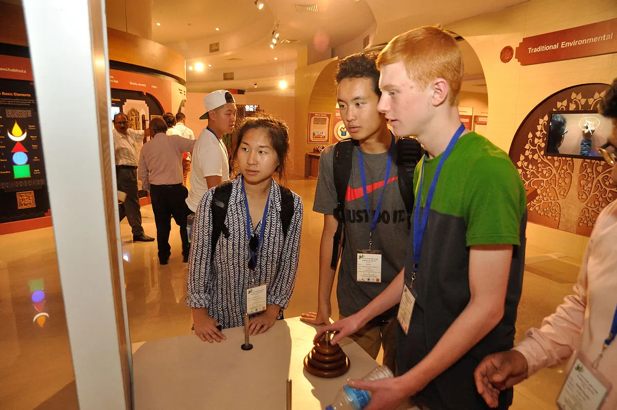 Close up of the Artemis rocket on the launchpad at night