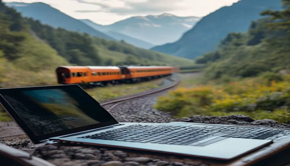 Exploring lifestyle topics on a laptop