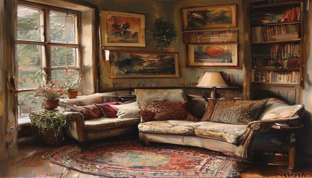 Cozy reading nook ...