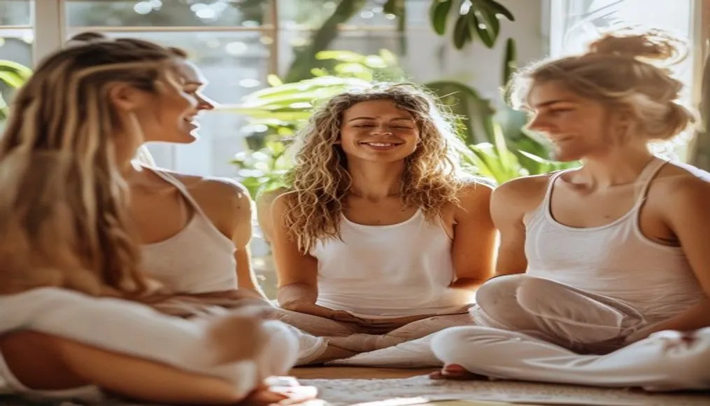 Group of friends doing a wellness challenge together