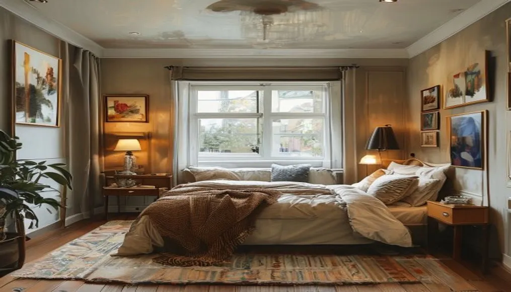 Cozy, well‑styled small bedroom