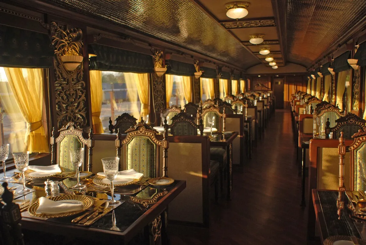 Scenic luxury train interior