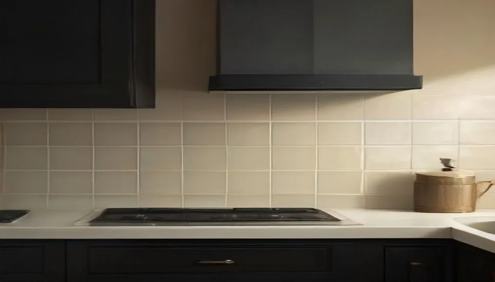 Close‑up of peel‑and‑stick backsplash pattern