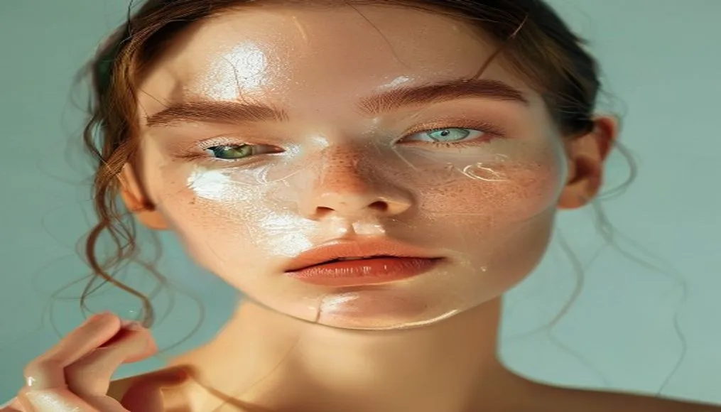 Glass skin concept illustration